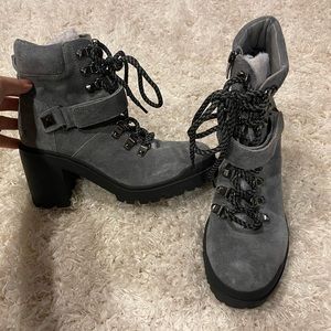 MARC FISHER
Women's Nature Lug Sole Heeled Hiker Booties